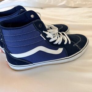 Vans Navy and White High-Tops